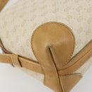 GUCCI Micro GG Supreme Shoulder Bag PVC Ivory Gold 67 01 5294 Auth 196335-15