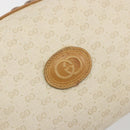 GUCCI Micro GG Supreme Shoulder Bag PVC Ivory Gold 67 01 5294 Auth 196335-18