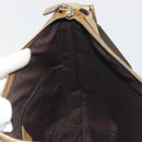 GUCCI GG Crystal Sherry Line Bag Coated Canvas Beige Gold 181092 Auth 196336-18