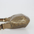 GUCCI GG Crystal Sherry Line Bag Coated Canvas Beige Gold 181092 Auth 196336-5
