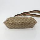 GUCCI GG Crystal Sherry Line Bag Coated Canvas Beige Gold 181092 Auth 196336-9