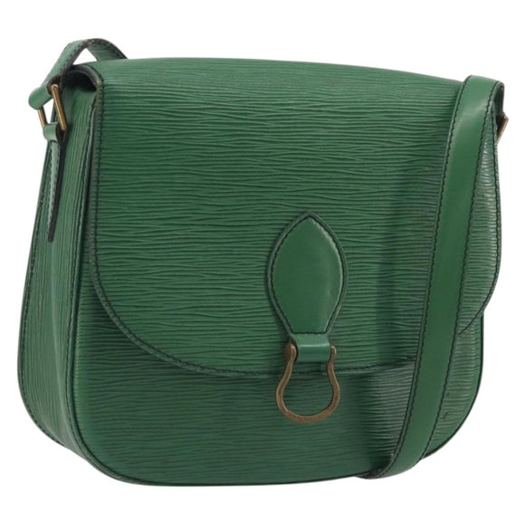LOUIS VUITTON Epi Saint Cloud GM Shoulder Bag Green M52194 LV Auth 196337