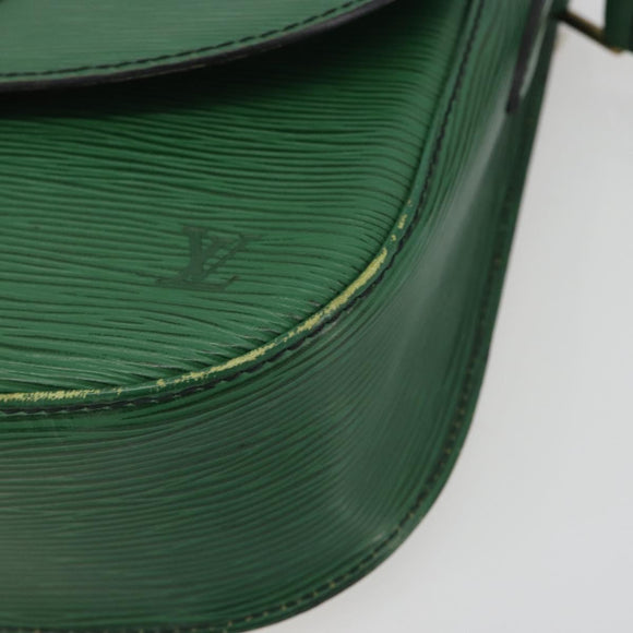 LOUIS VUITTON Epi Saint Cloud GM Shoulder Bag Green M52194 LV Auth 196337