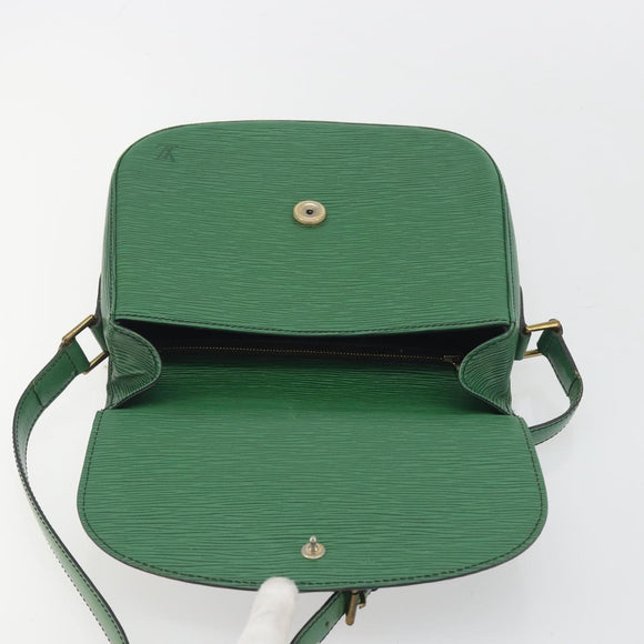 LOUIS VUITTON Epi Saint Cloud GM Shoulder Bag Green M52194 LV Auth 196337