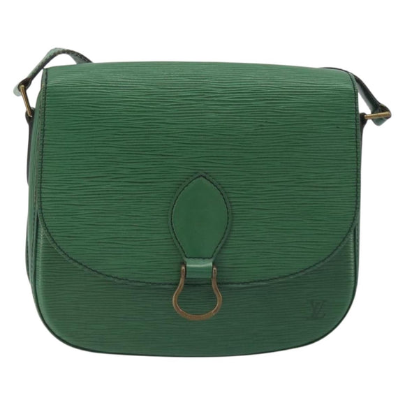 LOUIS VUITTON Epi Saint Cloud GM Shoulder Bag Green M52194 LV Auth 196337