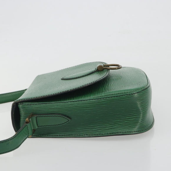 LOUIS VUITTON Epi Saint Cloud GM Shoulder Bag Green M52194 LV Auth 196337