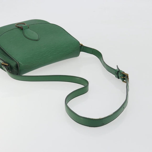 LOUIS VUITTON Epi Saint Cloud GM Shoulder Bag Green M52194 LV Auth 196337