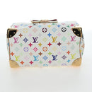 LOUIS VUITTON Monogram Multicolor Speedy 30 Bag White Bron M92643 Auth 196338V-6