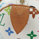 LOUIS VUITTON Monogram Multicolor Speedy 30 Bag White Bron M92643 Auth 196338V-19