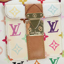 LOUIS VUITTON Monogram Multicolor Speedy 30 Bag White Bron M92643 Auth 196338V-20