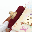 LOUIS VUITTON Monogram Multicolor Speedy 30 Bag White Bron M92643 Auth 196338V-21