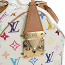 LOUIS VUITTON Monogram Multicolor Speedy 30 Bag White Bron M92643 Auth 196338V-23