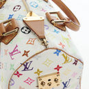 LOUIS VUITTON Monogram Multicolor Speedy 30 Bag White Bron M92643 Auth 196338V-24