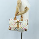 LOUIS VUITTON Monogram Multicolor Speedy 30 Bag White Bron M92643 Auth 196338V-28