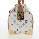 LOUIS VUITTON Monogram Multicolor Speedy 30 Bag White Bron M92643 Auth 196338V-4