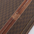 CELINE Macadam Canvas Trunk PVC Leather Brown Gold Auth 196339-9
