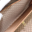 CELINE Macadam Canvas Trunk PVC Leather Brown Gold Auth 196339-23