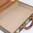 CELINE Macadam Canvas Trunk PVC Leather Brown Gold Auth 196339-11