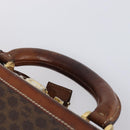 CELINE Macadam Canvas Trunk PVC Leather Brown Gold Auth 196339-14