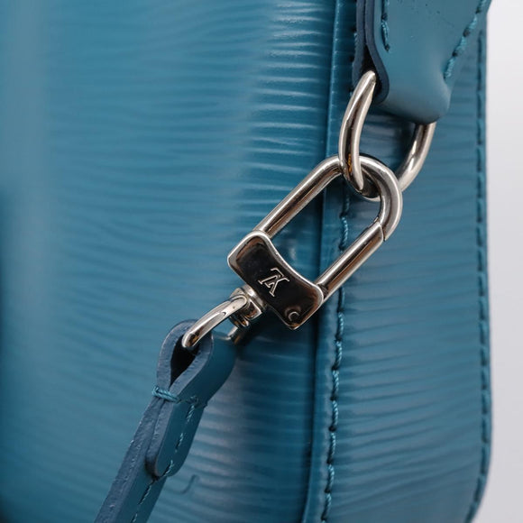 LOUIS VUITTON Epi Pochette Accessoires Pouch Cyan M40823 LV Auth 196344V