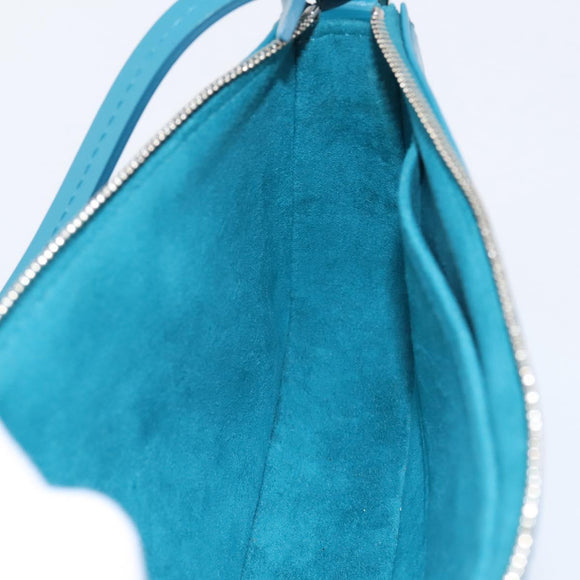 LOUIS VUITTON Epi Pochette Accessoires Pouch Cyan M40823 LV Auth 196344V
