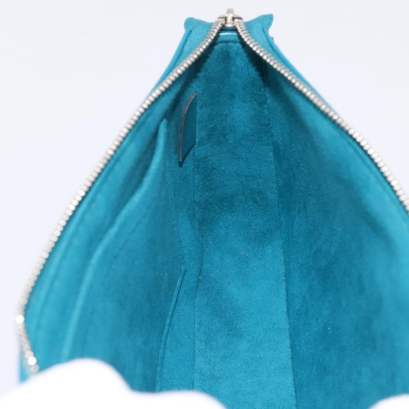 LOUIS VUITTON Epi Pochette Accessoires Pouch Cyan M40823 LV Auth 196344V