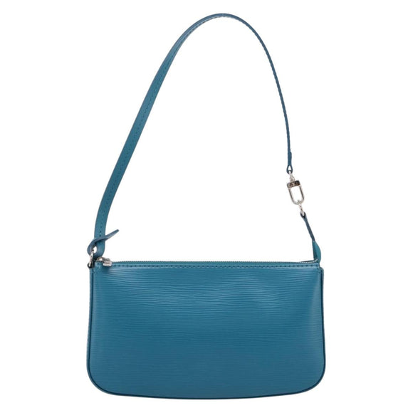 LOUIS VUITTON Epi Pochette Accessoires Pouch Cyan M40823 LV Auth 196344V