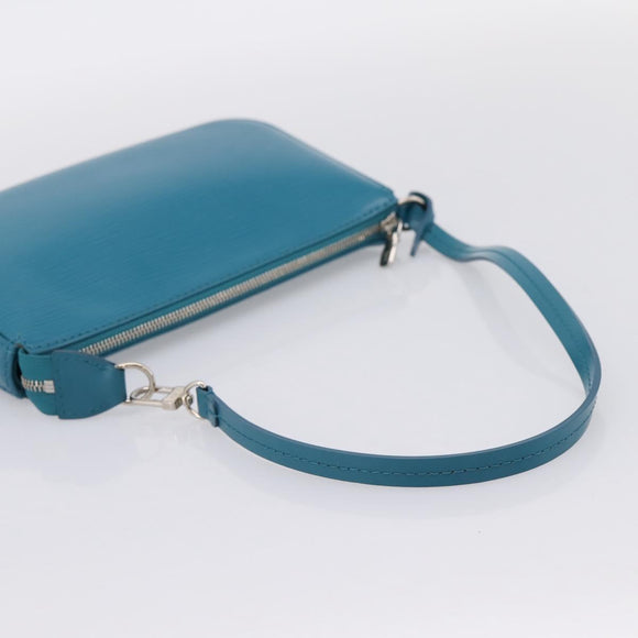 LOUIS VUITTON Epi Pochette Accessoires Pouch Cyan M40823 LV Auth 196344V