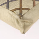 BALLY Chain Shoulder Bag Leather Gold Auth 196346-14