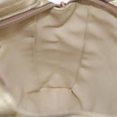 BALLY Chain Shoulder Bag Leather Gold Auth 196346-18