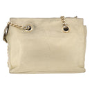 BALLY Chain Shoulder Bag Leather Gold Auth 196346-2