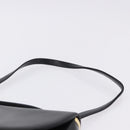Christian Dior Hand Bag Calf Skin 2way Black Gold Auth 196348A-15