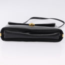 Christian Dior Hand Bag Calf Skin 2way Black Gold Auth 196348A-5