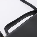 Christian Dior Hand Bag Calf Skin 2way Black Gold Auth 196348A-14