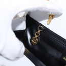 Salvatore Ferragamo Gancini Hand Bag Leather 2way White Gold Auth 196350-21