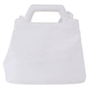 Salvatore Ferragamo Gancini Hand Bag Leather 2way White Gold Auth 196350-2
