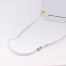 Salvatore Ferragamo Gancini Hand Bag Leather 2way White Gold Auth 196350-9