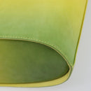 Salvatore Ferragamo Gancini Hand Bag Leather 2way Yellow Silver Auth 196351-15