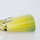 Salvatore Ferragamo Gancini Hand Bag Leather 2way Yellow Silver Auth 196351-5