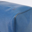 LOUIS VUITTON Epi Keepall 60 Boston Bag Blue M42945 LV Auth 196353A-9