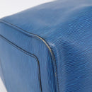 LOUIS VUITTON Epi Keepall 60 Boston Bag Blue M42945 LV Auth 196353A-14