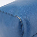 LOUIS VUITTON Epi Keepall 60 Boston Bag Blue M42945 LV Auth 196353A-16