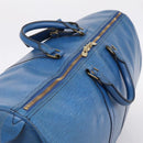 LOUIS VUITTON Epi Keepall 60 Boston Bag Blue M42945 LV Auth 196353A-6