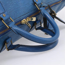 LOUIS VUITTON Epi Keepall 60 Boston Bag Blue M42945 LV Auth 196353A-7