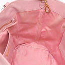 Miu Miu Hand Bag Leather 2way Pink Gold Auth 196356-21