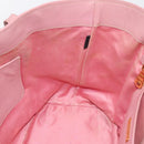 Miu Miu Hand Bag Leather 2way Pink Gold Auth 196356-22