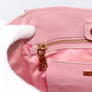 Miu Miu Hand Bag Leather 2way Pink Gold Auth 196356-23