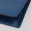 LOUIS VUITTON Epi Trousse Crete Pouch Blue M48405 LV Auth 196357-15