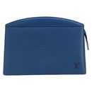 LOUIS VUITTON Epi Trousse Crete Pouch Blue M48405 LV Auth 196357-13