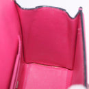 Salvatore Ferragamo Gancini Hand Bag Leather 2way Pink Silver Auth 196358A-21